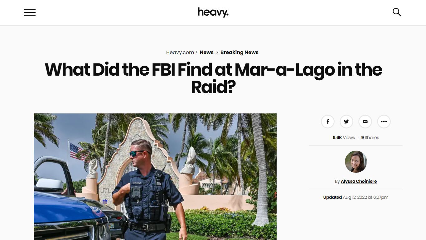 What Did the FBI Find at Mar-a-Lago in the Raid? - Heavy.com